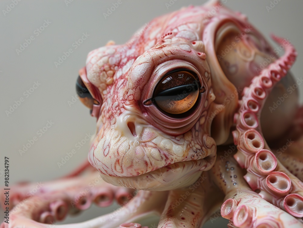 Close Up of a Realistic Octopus Sculpture Close Up of a Realistic Octopus Sculpture