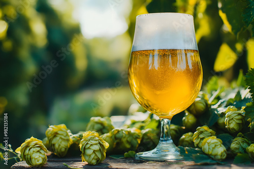 A bold IPA with a vibrant hop character, featuring citrus and pine notes