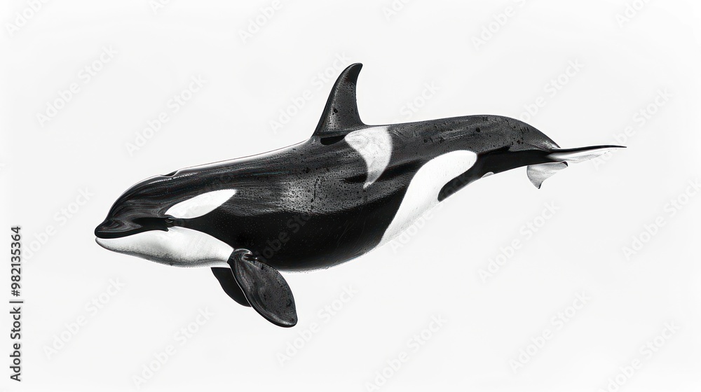 Obraz premium Orca Swimming in Water