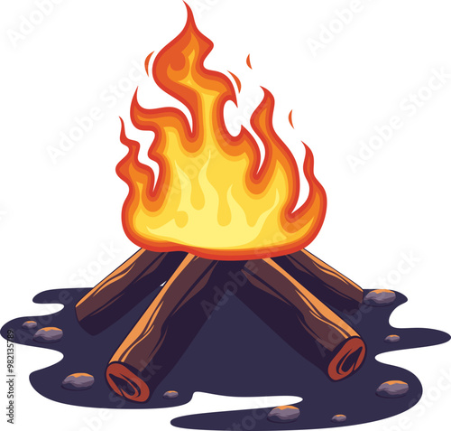 Bonfire Illustration