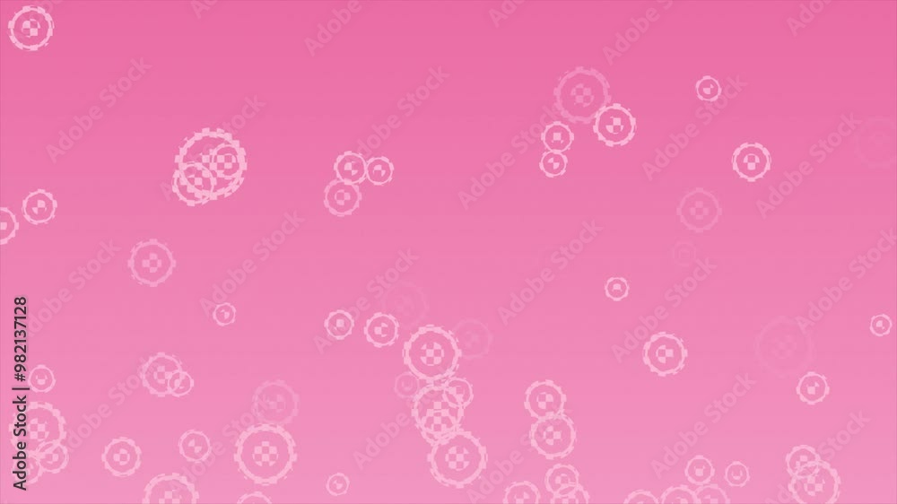 Magenta red color circular shaped element moving upward with check pattern modern design geometrical background Magenta red color circular shaped element moving upward with check pattern modern design geometrical background