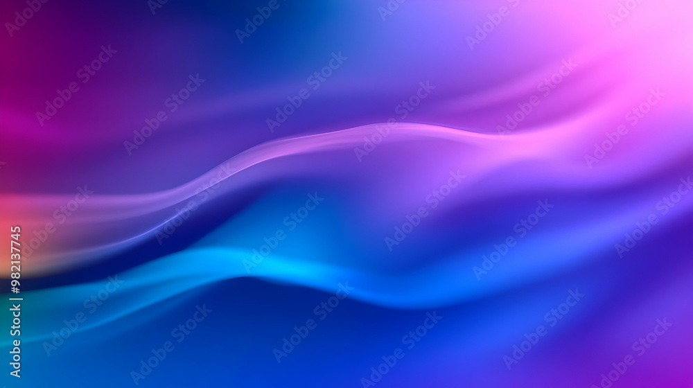 Abstract Blue and Purple Gradient Background with Wavy Lines and Smooth Blending Effects for Modern Designs Abstract Blue and Purple Gradient Background with Wavy Lines and Smooth Blending Effects for Modern Designs