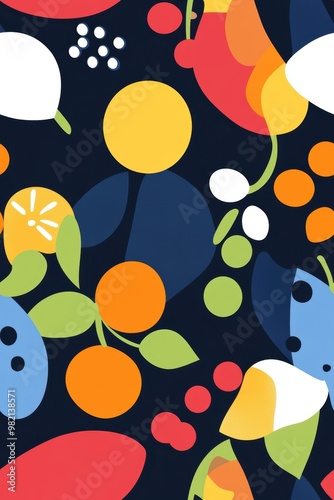 Abstract Fruit Pattern.