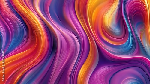 Abstract background with colorful, swirling lines.