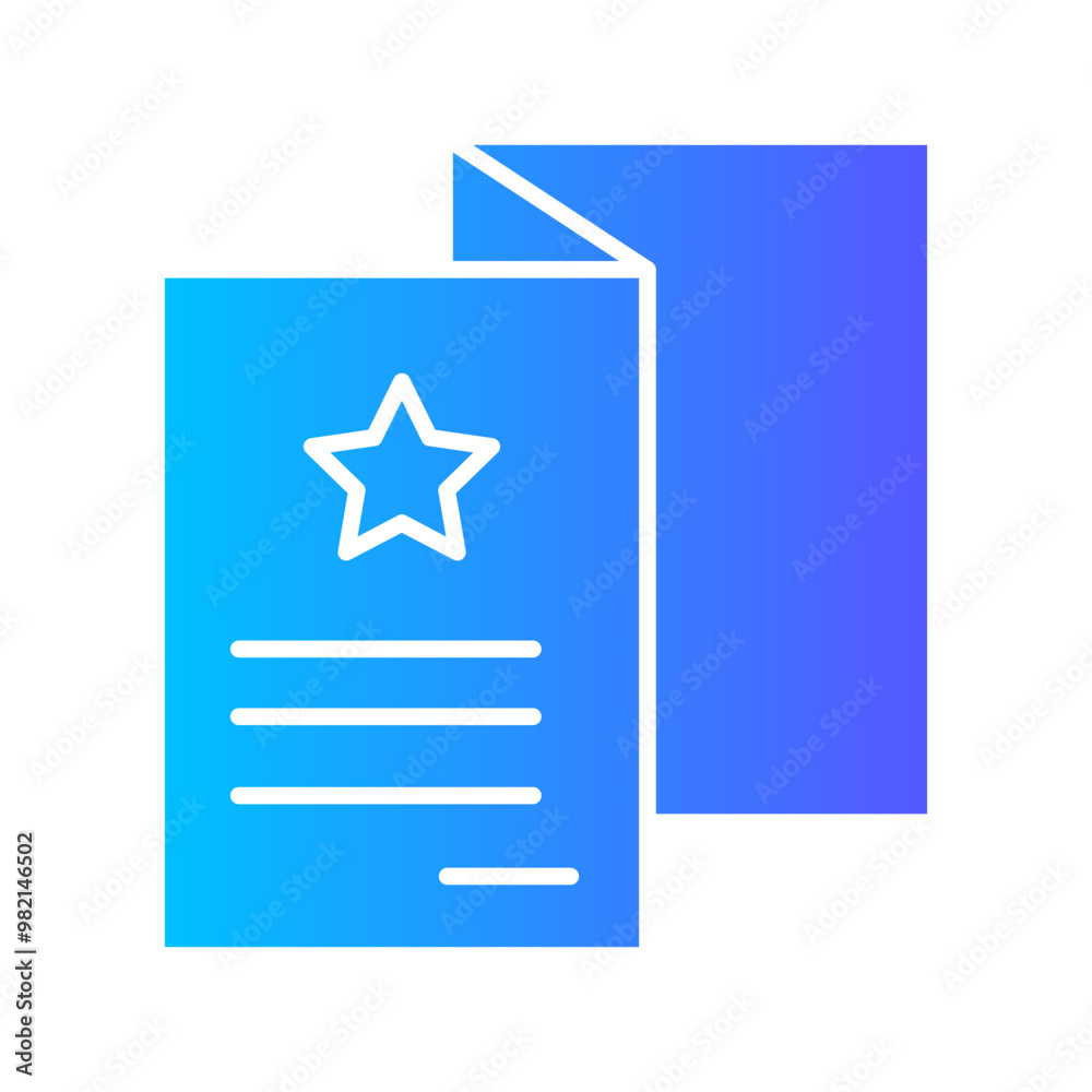 brochure gradient icon brochure gradient icon