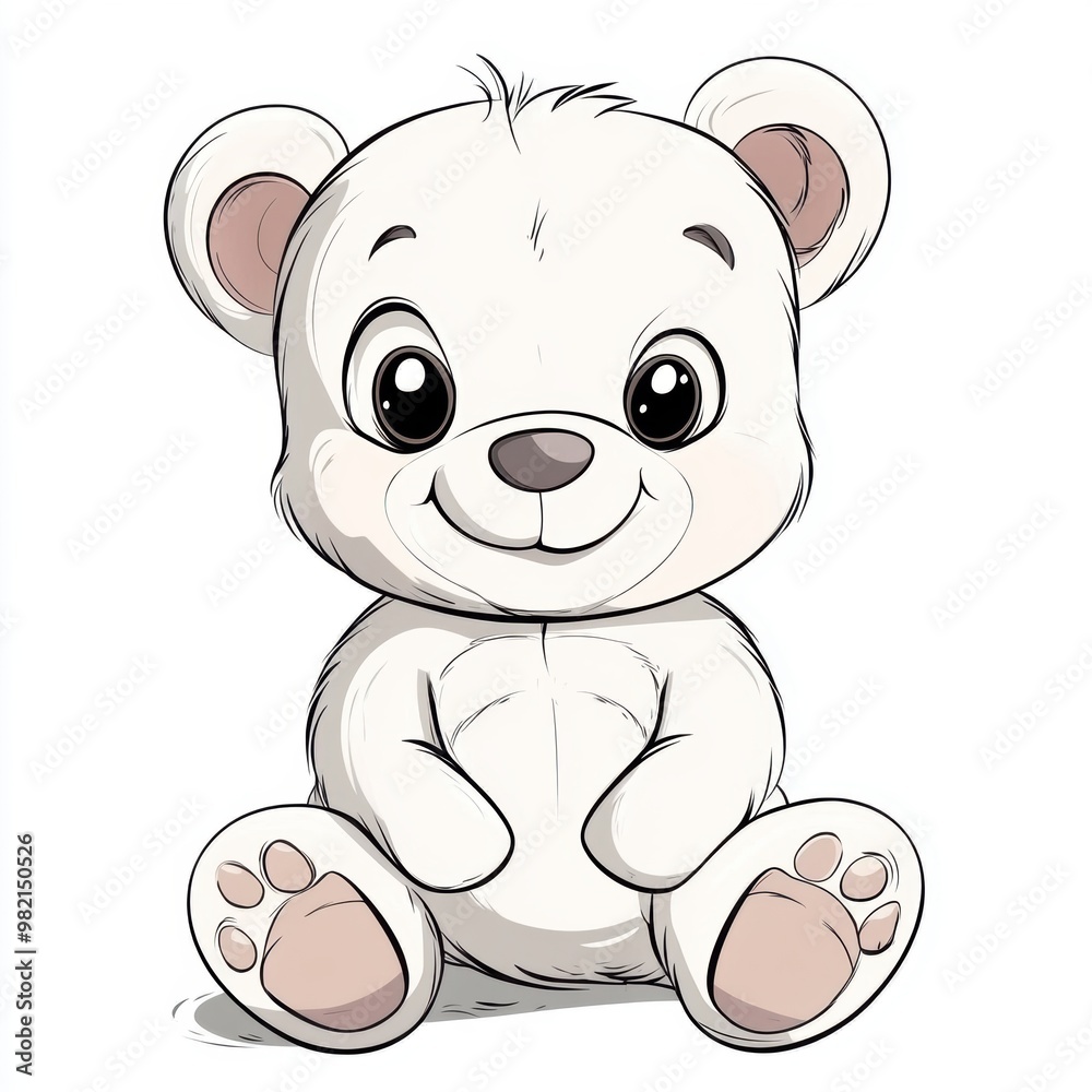 Cute Polar Bear. Cute Polar Bear.
