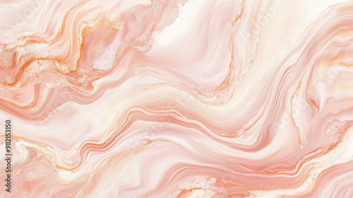 Liquid marble texture in soft blush pink and ivory, with gentle flowing lines and smooth, swirling patterns.