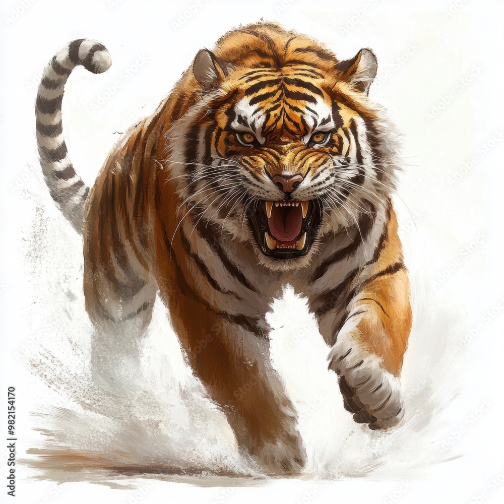Obraz premium Roaring Tiger.