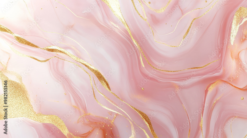 Soft blush pink liquid marble with delicate golden veins running smoothly across, creating a luxurious and feminine abstract design. Soft blush pink liquid marble with delicate golden veins running smoothly across, creating a luxurious and feminine abstract design.