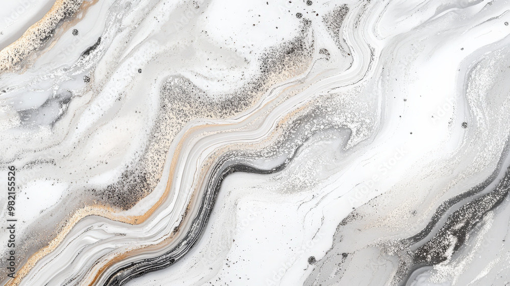 A luxurious white liquid marble with bold silver accents, swirling dynamically to create an elegant and timeless modern design. A luxurious white liquid marble with bold silver accents, swirling dynamically to create an elegant and timeless modern design.