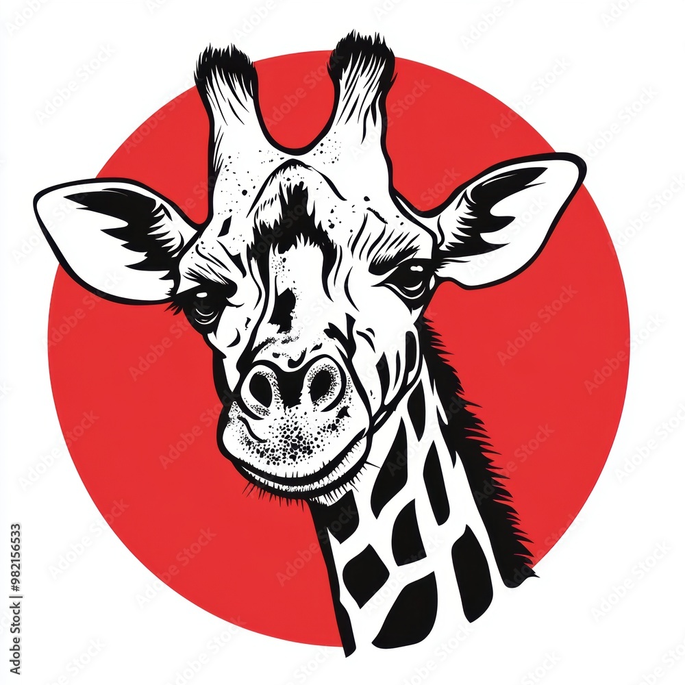 Giraffe Portrait. Giraffe Portrait.
