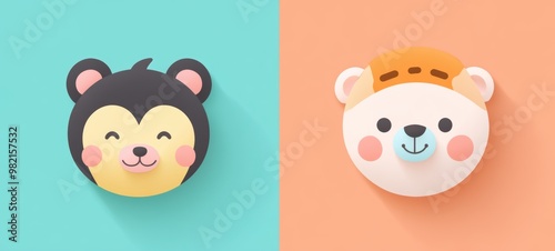Cute Animal Faces.