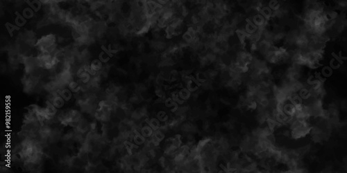 Abstract black fog design with smoke texture overlays. fume overlay design. background with smoke on black and Fog and smoky effect for photos design. Misty fog effect and Isolated black background.