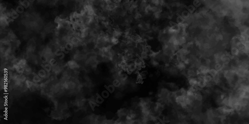 Abstract black fog design with smoke texture overlays. fume overlay design. background with smoke on black and Fog and smoky effect for photos design. Misty fog effect and Isolated black background.