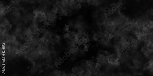 Abstract black fog design with smoke texture overlays. fume overlay design. background with smoke on black and Fog and smoky effect for photos design. Misty fog effect and Isolated black background.