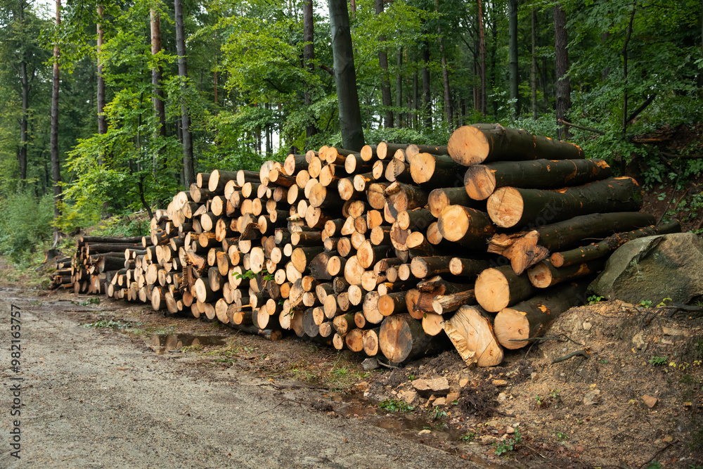 wycinka drzew w lesie, ścięte drzewa, firewood, wycinka drzew w lesie, ścięte drzewa, firewood,