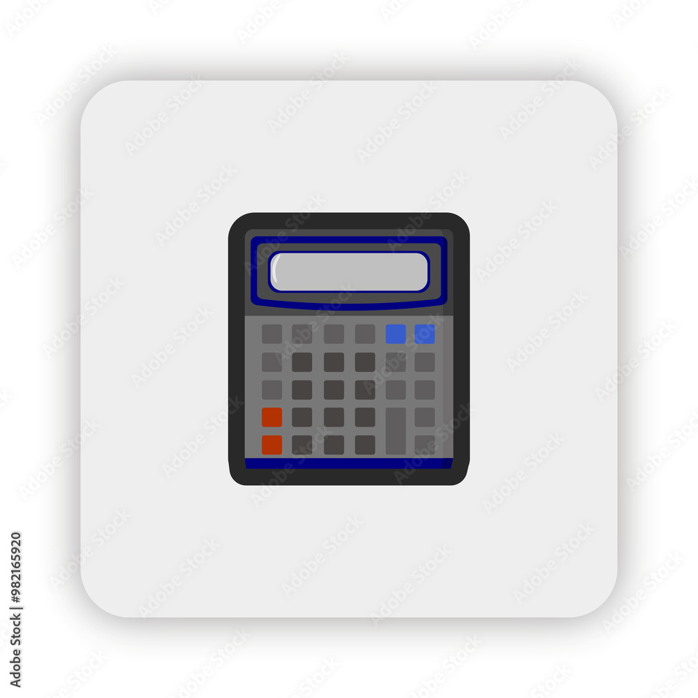 calculator icon on button, calculator Flat style icon Illustration, calculator icon calculator icon on button, calculator Flat style icon Illustration, calculator icon