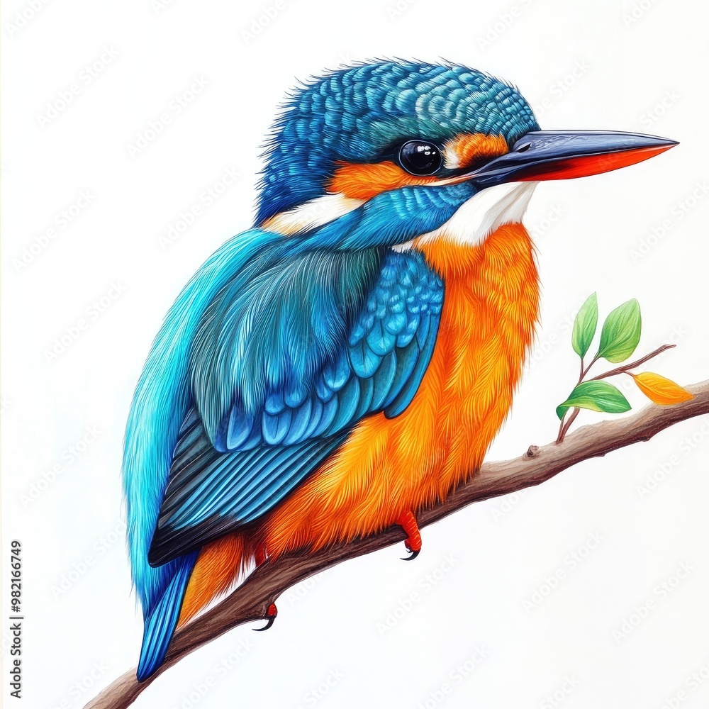 Fototapeta premium a beautiful green bird and background