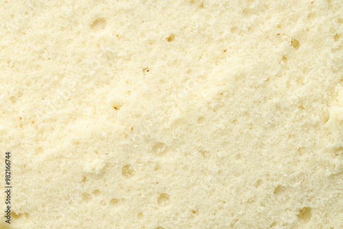 Tasty sponge cake as background, top view