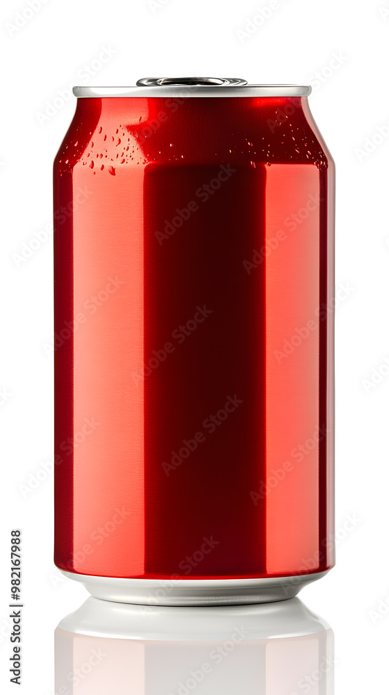 Red soda can mock up isolated on white background Red soda can mock up isolated on white background