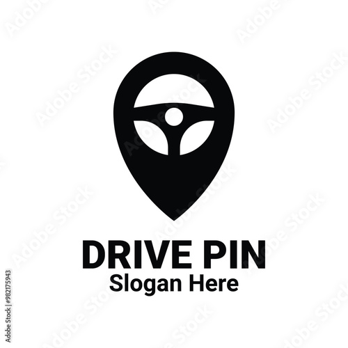 Free Download Steering wheel and gps location logo symbol. Drive Point Logo.  Driver Pin Combined with Steering wheel icon. Steering Map Pin Car Driver Navigation Find Logo Design. - GFXLoad
