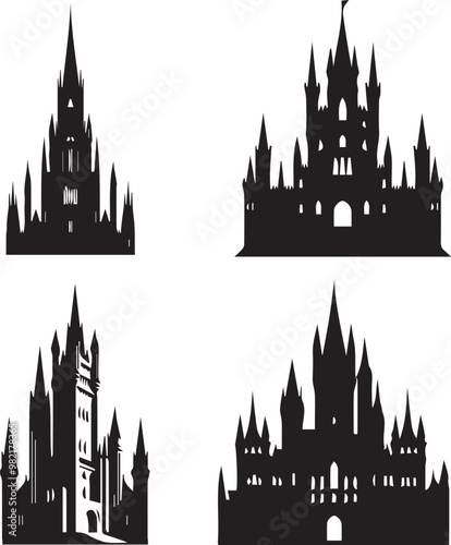 Tower silhouette, Tower icon, Tower vector, 
