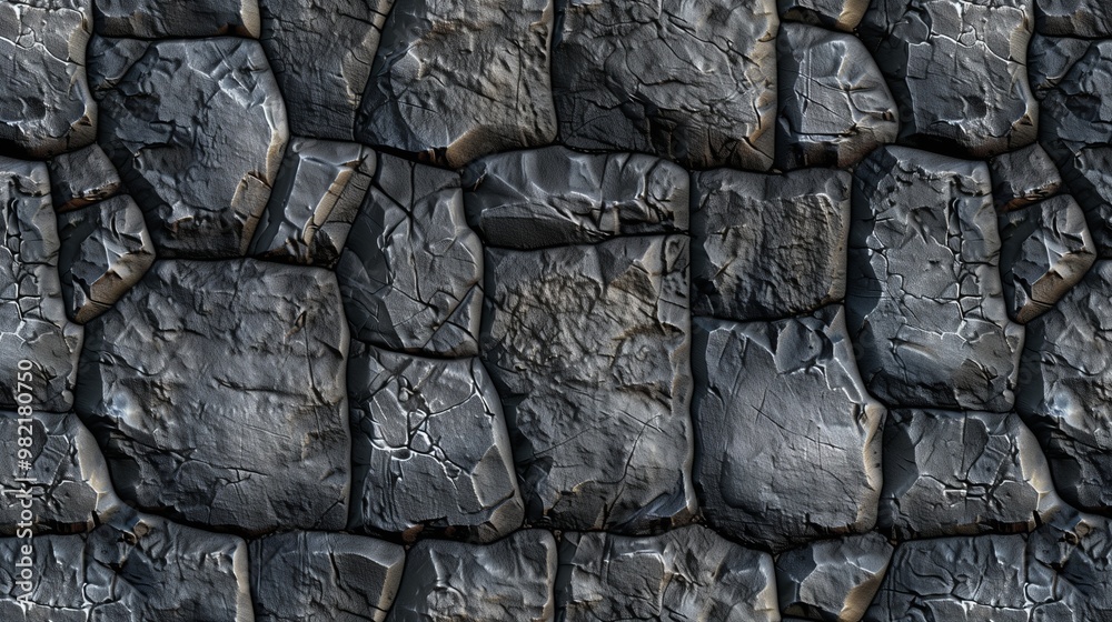 Textured Grey Stone Wall Background - Realistic Photograph of Dark Stone Masonry for Architectural Use Textured Grey Stone Wall Background - Realistic Photograph of Dark Stone Masonry for Architectural Use