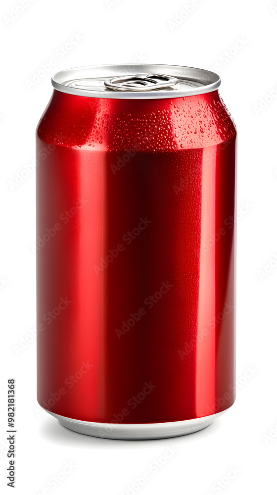Red soda can mock up isolated on white background Red soda can mock up isolated on white background