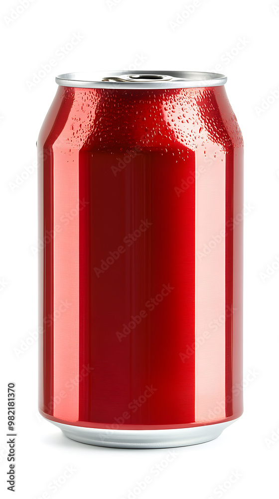 Red soda can mock up isolated on white background Red soda can mock up isolated on white background