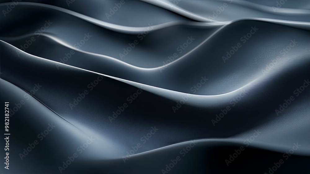 Abstract Wavy Pattern in Dark Blue Hues Abstract Wavy Pattern in Dark Blue Hues