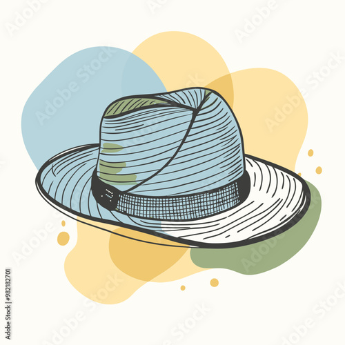 vector illustration of hat