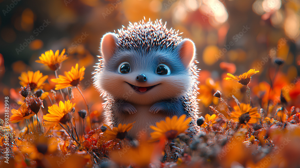 Cute Baby Hedgehog playing around