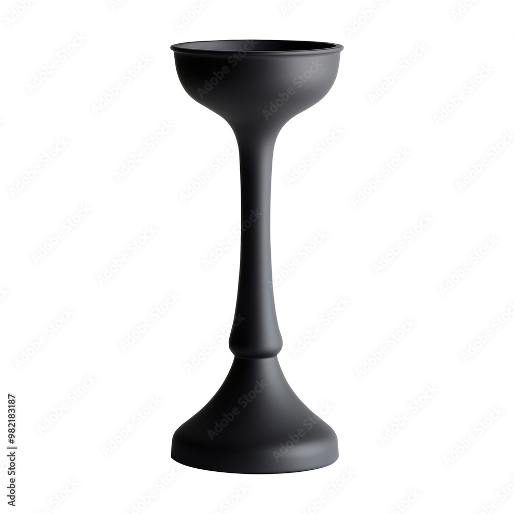 Matte black pedestal featuring a sleek stem design with a smooth surface. Perfect for display, decor, or minimalistic home interiors. Isolated on transparent background, png. Matte black pedestal featuring a sleek stem design with a smooth surface. Perfect for display, decor, or minimalistic home interiors. Isolated on transparent background, png.