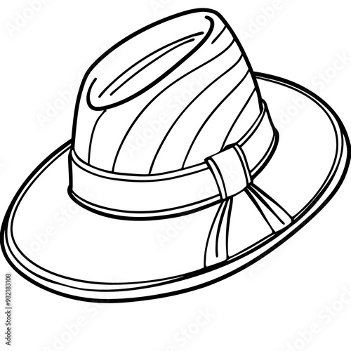 vector illustration of hat