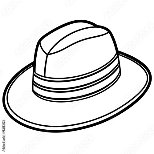 vector illustration of hat