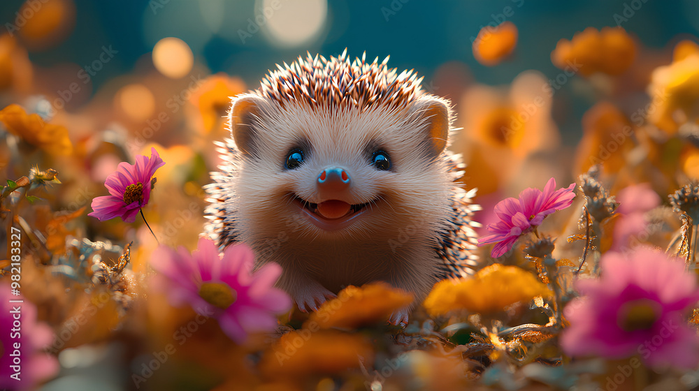 Cute Baby Hedgehog playing around Cute Baby Hedgehog playing around