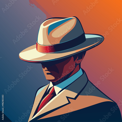 vector illustration of hat