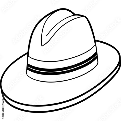 vector illustration of hat