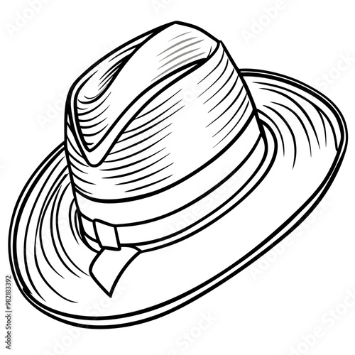 vector illustration of hat