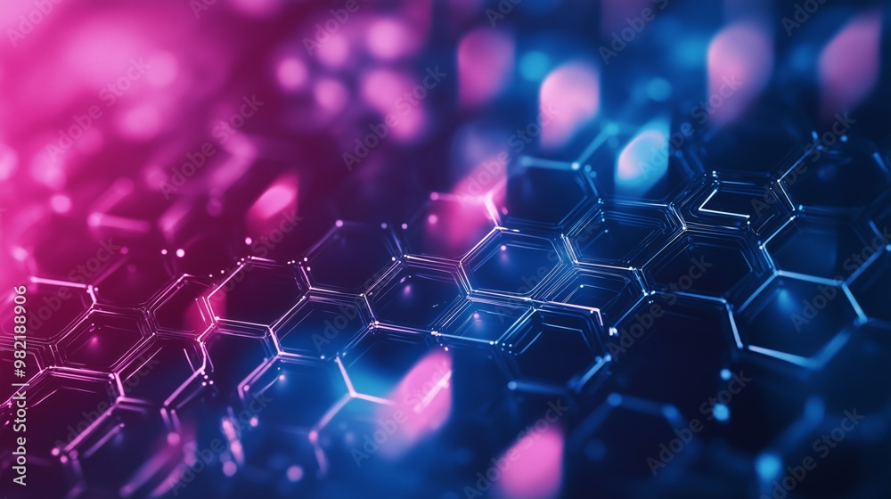 Digital hexagon abstract background Digital hexagon abstract background
