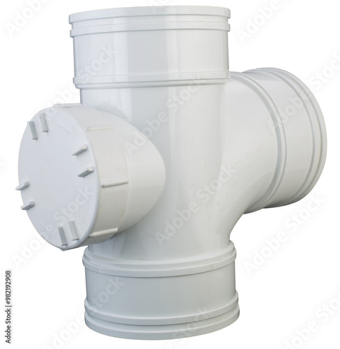 Back Door Tee, UPC Pipe and Fittings, Plumbing T-Joint Pipe Fitting for Household Systems,Efficient drainage, durable PVC fitting