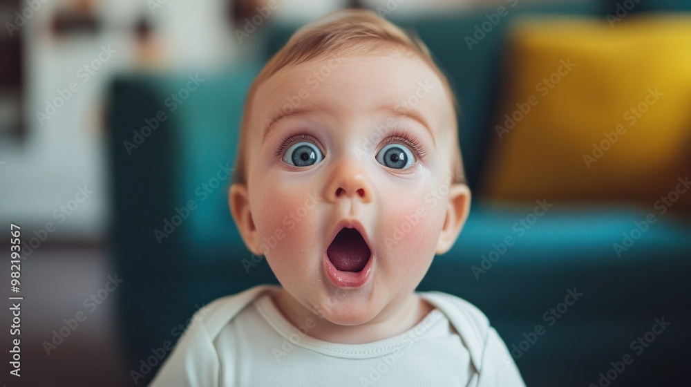 Baby with a Surprised Expression Baby with a Surprised Expression