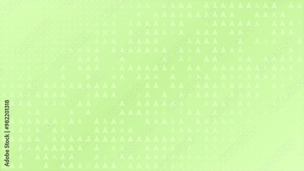 Lime green color appearing and disappearing triangular shapes with circular dots geometrical background Lime green color appearing and disappearing triangular shapes with circular dots geometrical background