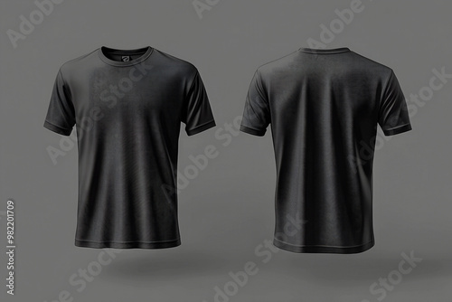 The mockup features a blank black clean t-shirt, an empty gray undershirt model, a clear dark classic soccer shirt template, and is available in both front and back views. 