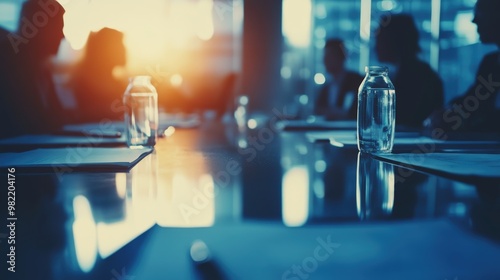 A dynamic shot of a nonprofit board meeting, discussing strategic plans and community impact goals