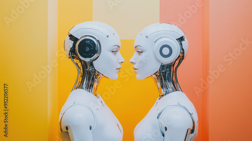 AI workforce, robots, cyborgs, machine takeover the job, future workforce, AI bots, humanity photo