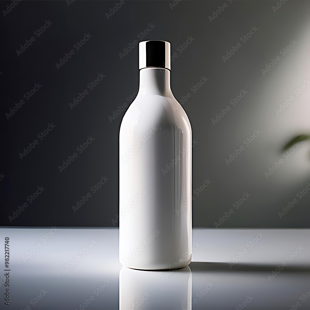“Luxury Skincare Bottle Mockup with Minimalist Design “Luxury Skincare Bottle Mockup with Minimalist Design