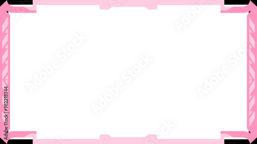 pink twitch overlay cam panel