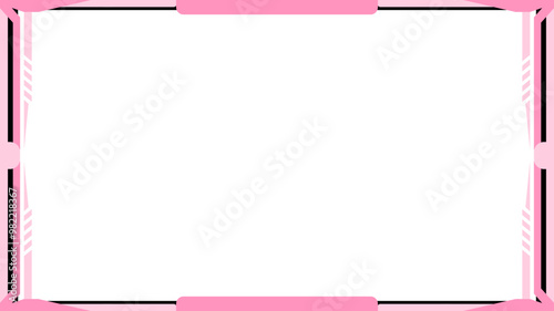 pink twitch overlay cam panel