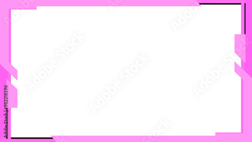 pink twitch overlay cam panel